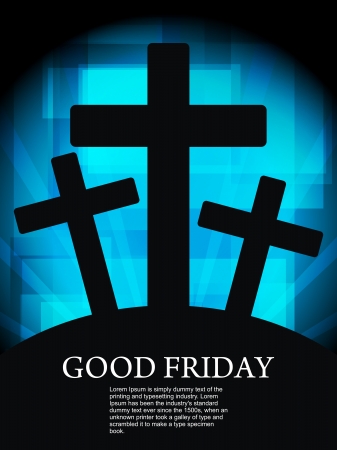 Elegant religious background for good fridayのイラスト素材
