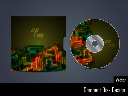 CD cover designのイラスト素材