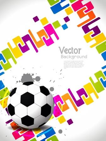 creative football background with colorful modern designのイラスト素材