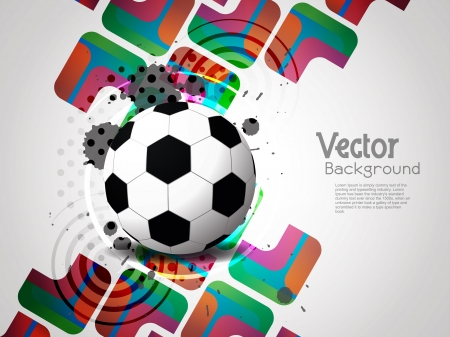 creative football background with colorful modern designのイラスト素材