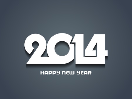 Elegant happy new year 2014 design のイラスト素材