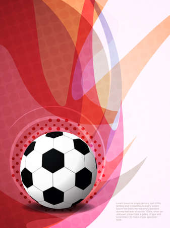 Abstract beautiful football background with waves のイラスト素材