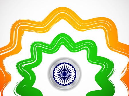 Indian flag theme designのイラスト素材