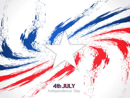 Beautiful background design for american independence day  のイラスト素材