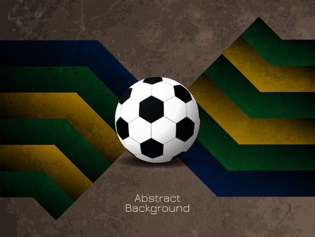Brazil color theme football background のイラスト素材