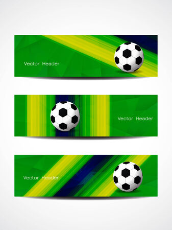 Brazil color theme beautiful header designs のイラスト素材