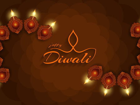 beautiful background design for Diwali festival.のイラスト素材