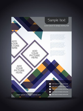 elegant flyer or cover design templateのイラスト素材