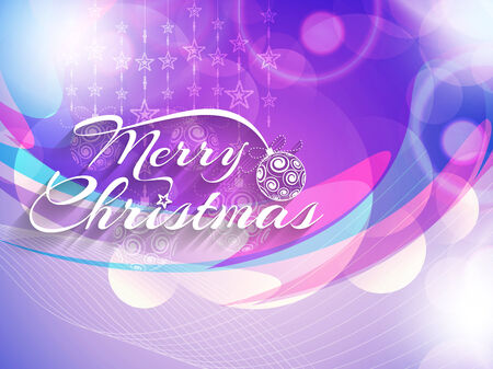 Glowing colorful Merry Christmas background design. Vector illustrationのイラスト素材