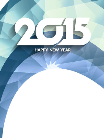 Happy new year 2015 background design.のイラスト素材