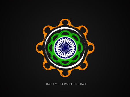 Beautiful Indian flag theme card design.のイラスト素材