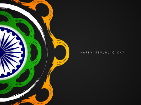 Beautiful Indian flag theme card design.のイラスト素材