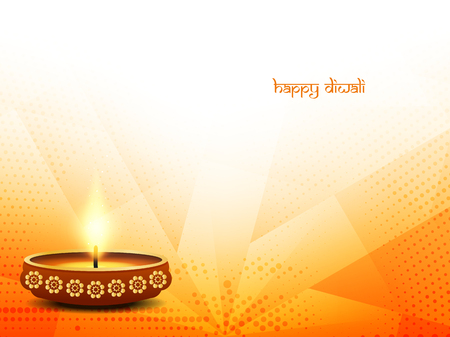 Religious happy diwali vector background design.のイラスト素材