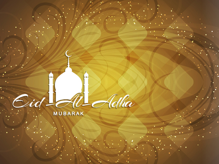 Religious Eid Al Adha mubarak background design.のイラスト素材