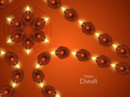 Happy Diwali background designのイラスト素材