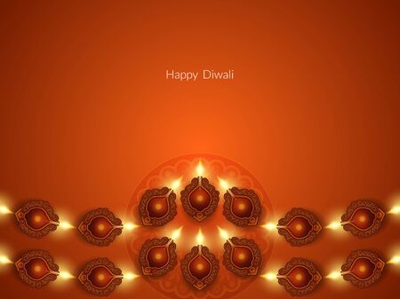 Happy Diwali background designのイラスト素材