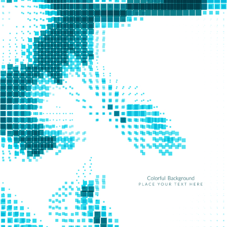 Blue color mosaic backgroundのイラスト素材