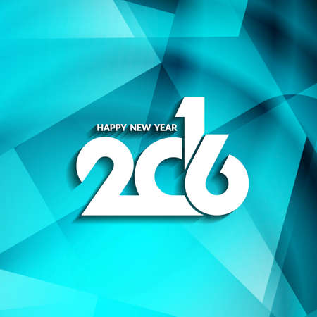 New year 2016 polygonal greeting card designのイラスト素材