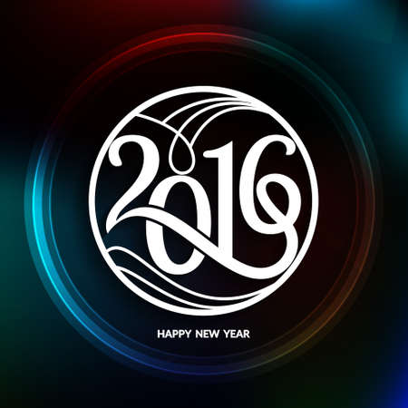 Happy new year 2016 backgroundのイラスト素材