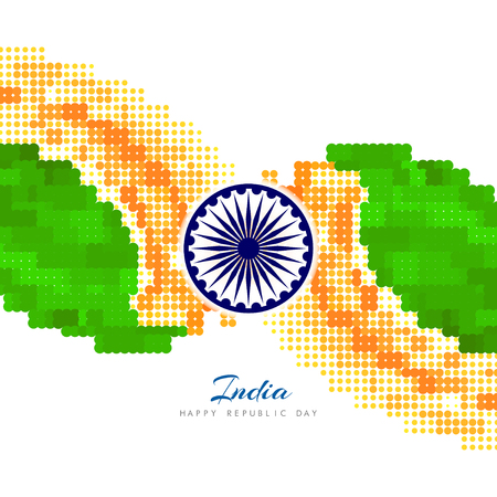 Indian flag theme background designのイラスト素材