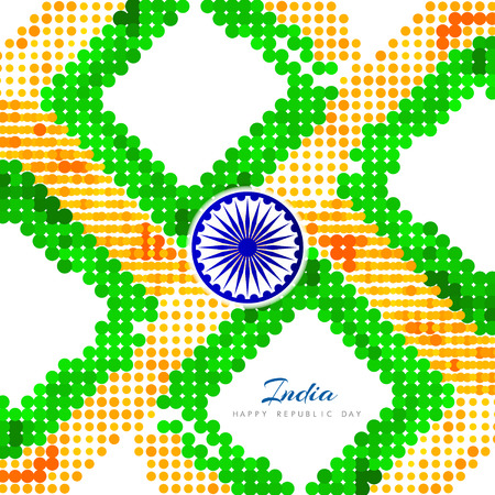 Indian flag theme background designのイラスト素材