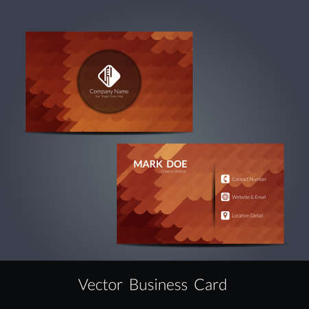Business card designのイラスト素材
