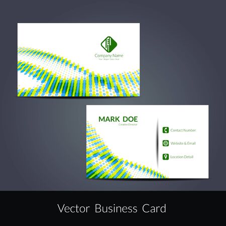 Presentation of business card designのイラスト素材