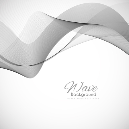 Abstract elegant grey wave background designのイラスト素材