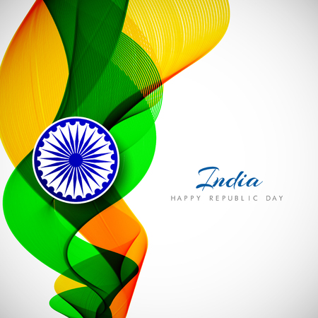 Indian Flag backgroundのイラスト素材