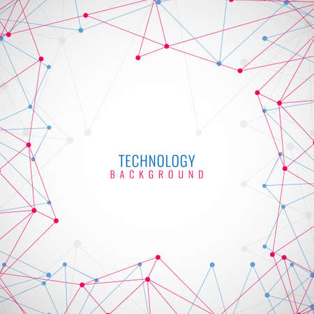 Abstract modern technology patternのイラスト素材