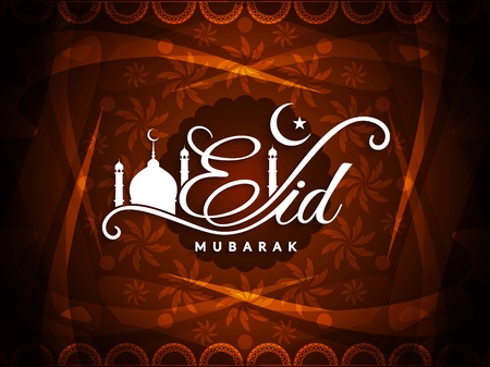Abstract Eid Mubarak backgroundのイラスト素材