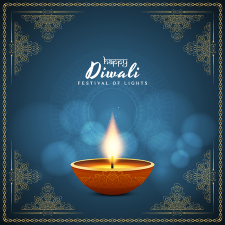 Abstract Happy Diwali backgroundのイラスト素材