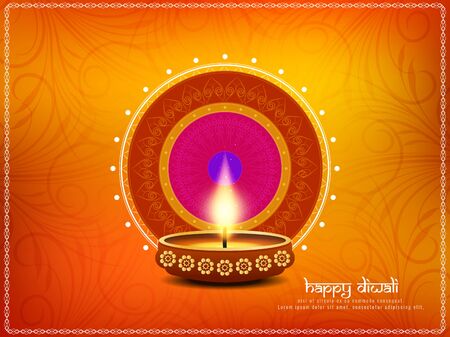 Abstract Happy Diwali backgroundのイラスト素材