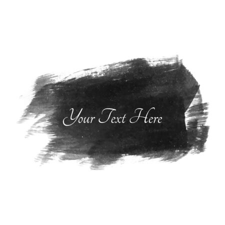 Abstract black watercolor stain designのイラスト素材