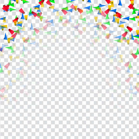 Abstract transparent confetti backgroundのイラスト素材