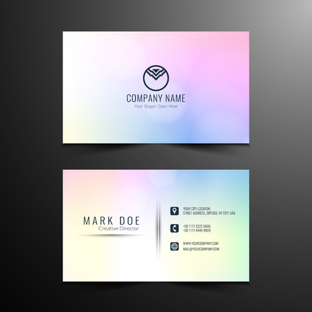 Abstract Buisness card designのイラスト素材