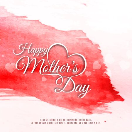 Abstract Happy Mother's Day stylish backgroundのイラスト素材