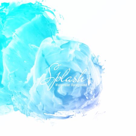 Abstract colorful watercolor splash design background Vector illustration.のイラスト素材