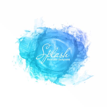 Abstract colorful watercolor splash design background Vector illustration.のイラスト素材