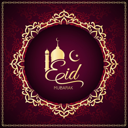 Abstract religious Eid Mubarak stylish backgroundのイラスト素材