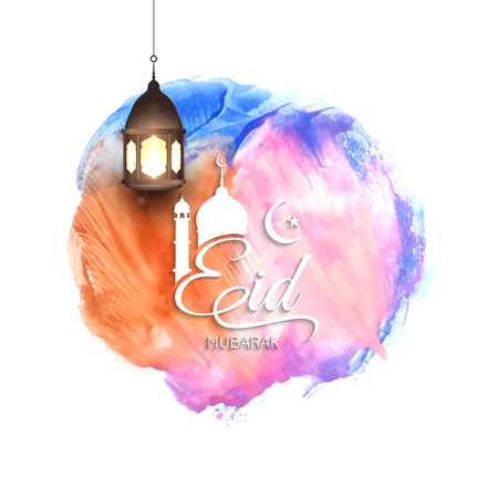 Abstract elegant Eid Mubarak festival background designのイラスト素材