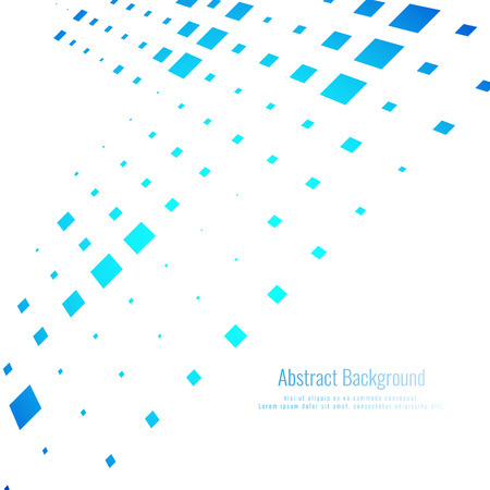 Abstract blue mosaic backgroundのイラスト素材