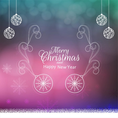 Abstract Merry Christmas colorful festival backgroundのイラスト素材