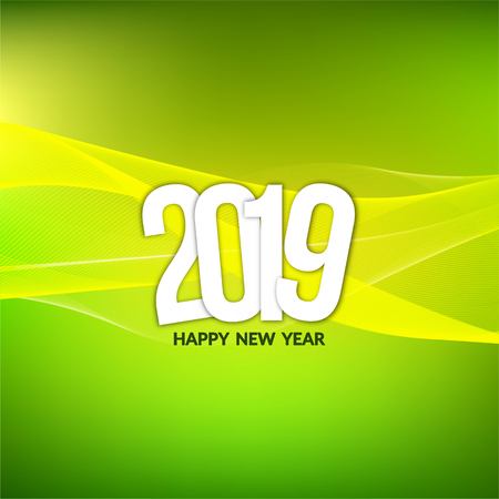 Abstract stylish New Year 2019 backgroundのイラスト素材