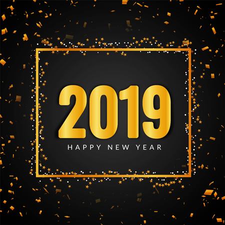 Abstract New Year 2019 beautiful backgroundのイラスト素材