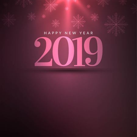 Happy new year 2019 elegant decorative backgroundのイラスト素材