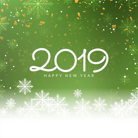 Happy new year 2019 modern decorative backgroundのイラスト素材