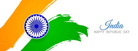Beautiful Indian Flag theme banner templateのイラスト素材