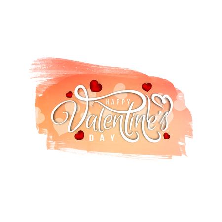 Abstract Happy Valentine's day greeting cardのイラスト素材