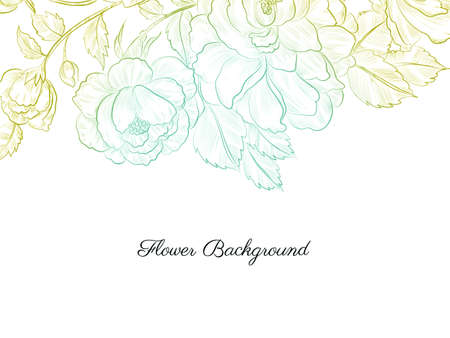 Abstract hand drawn flower soft colorful background vectorのイラスト素材